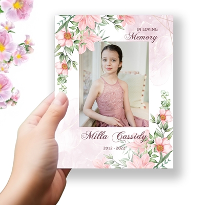 Show details for Pink Gold Floral Program 