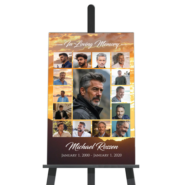 Show details for New Day Collage Funeral Poster