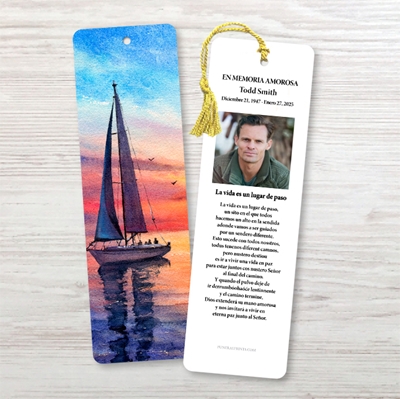 Show details for Boat Spanish Bookmark