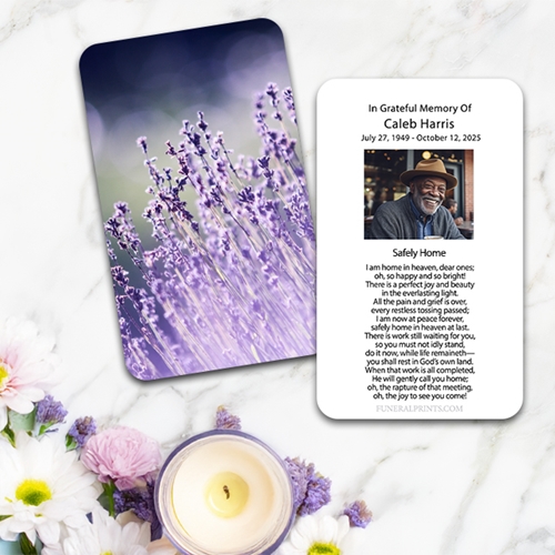 Show details for Lavender Lights Spanish Prayer Card