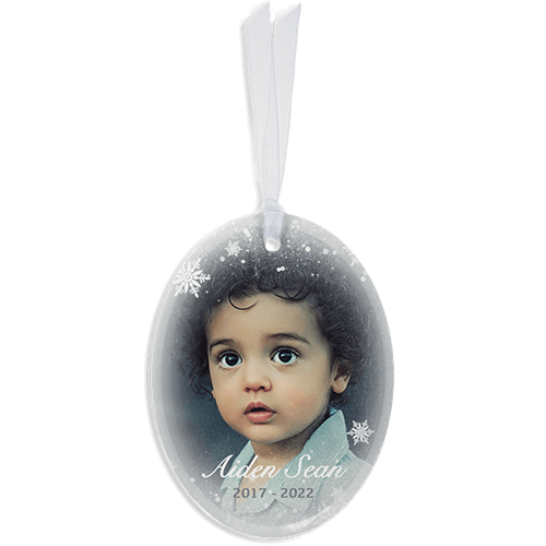 Picture of Snowflakes Oval Ornament