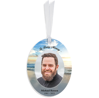 Show details for Beach Oval Ornaments