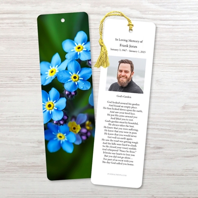 Show details for Forget Me Not Flower Bookmark
