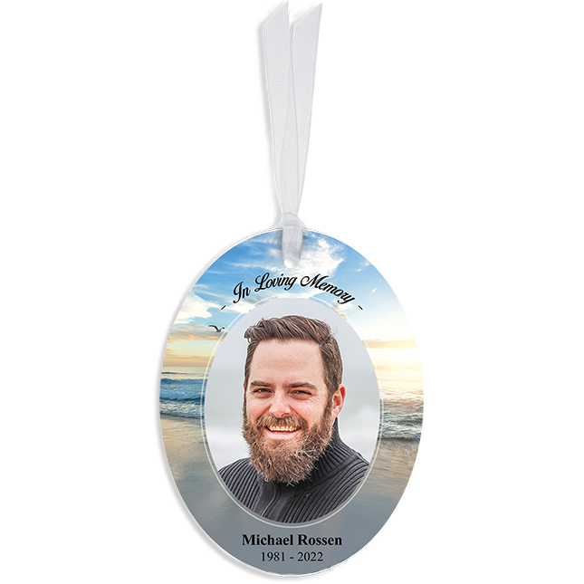 Show details for Beach Oval Ornaments
