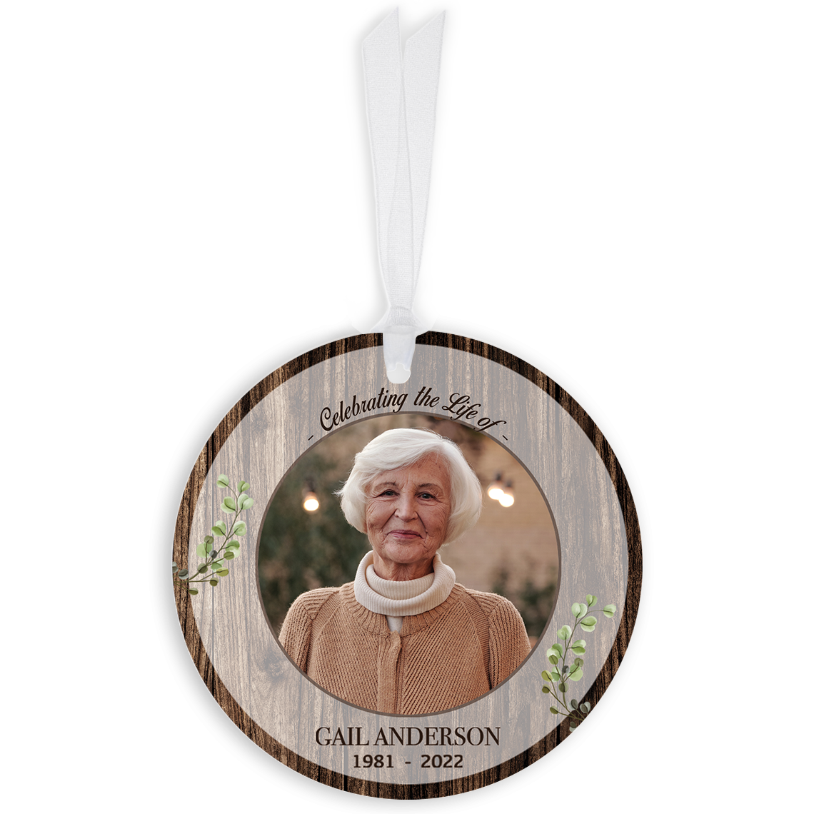 Show details for Rustic Brown Circle Ornaments