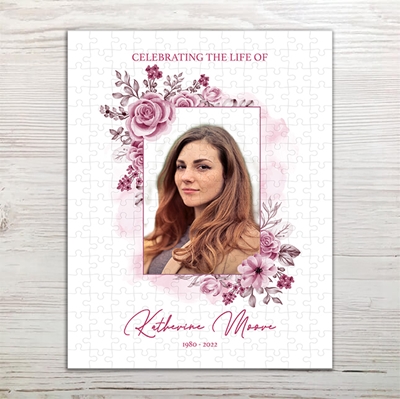 Show details for Pink Floral Puzzle