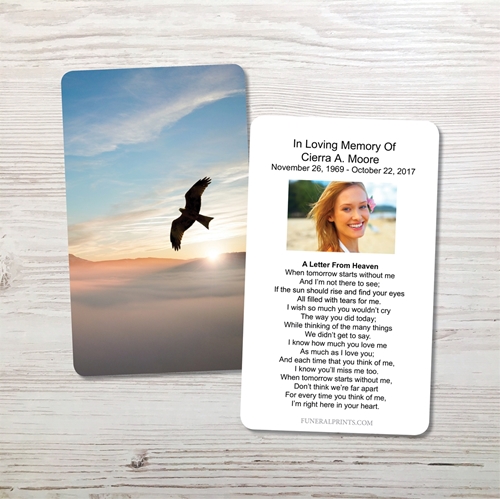 Picture of Sunrise Dove Memorial Card