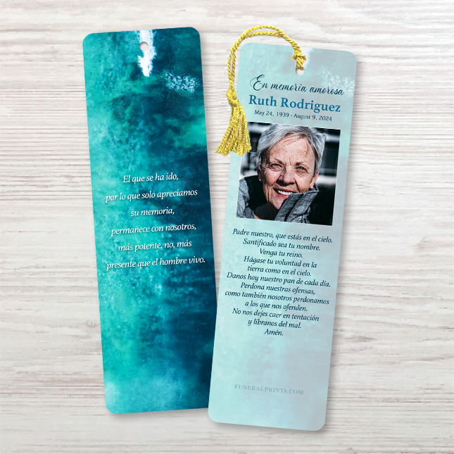 Show details for Beach Spanish Bookmark