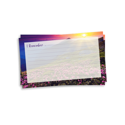 Picture of Purple Fields Remember Card