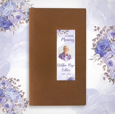 Show details for Purple Gold Floral Memorial Package