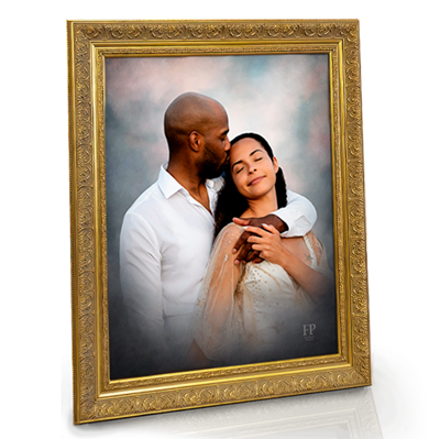 Show details for Framed Memorial Portrait - Pearl Studio Background
