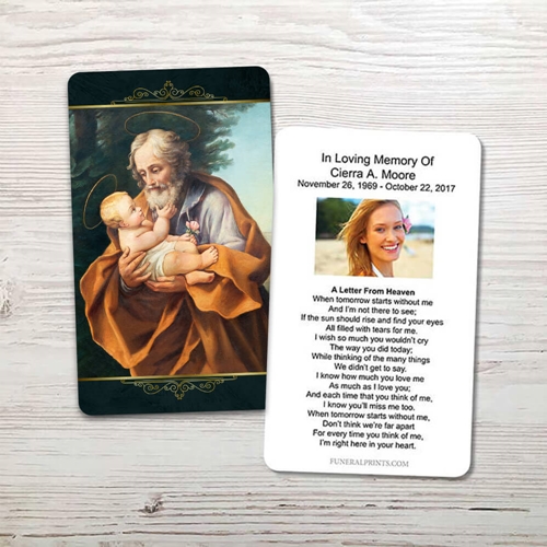 Picture of St. Joseph Memorial Card