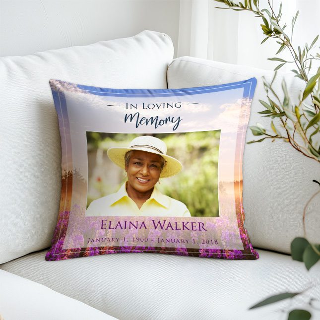 Show details for Purple Fields Pillow