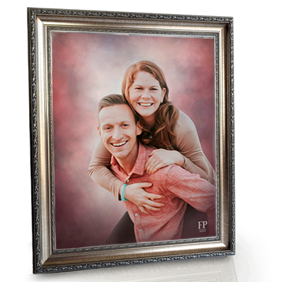 Show details for Framed Memorial Portrait - Rose Studio Background