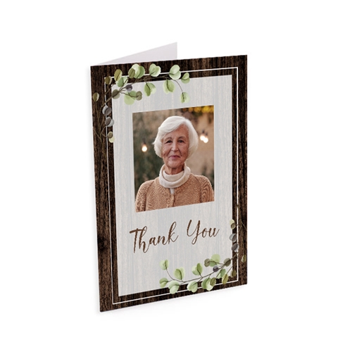 Picture of Rustic Brown Thank You Card