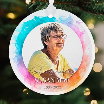 Show details for Vibrant Circle Ornament