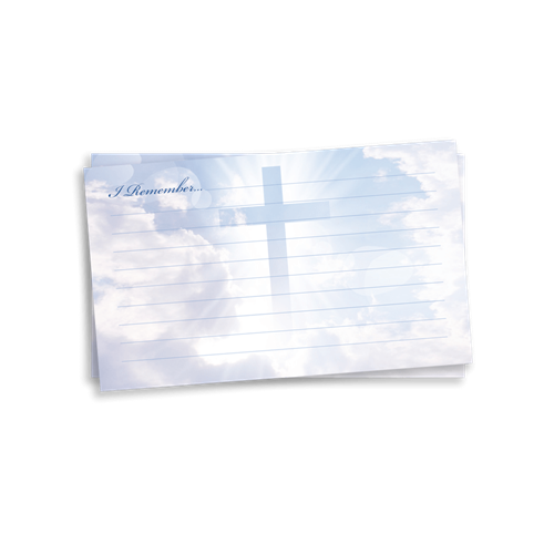Picture of Cross in Clouds Remember Card