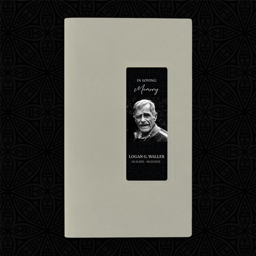 Show details for Black Silver Classic Guest Book - Gray