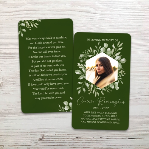 Picture of Olive Leaf Memorial Card
