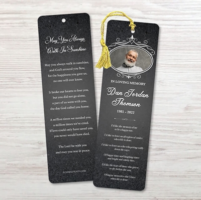 Show details for Gray Marble Bookmark