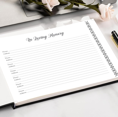 Show details for Silver Sign In Guest Book
