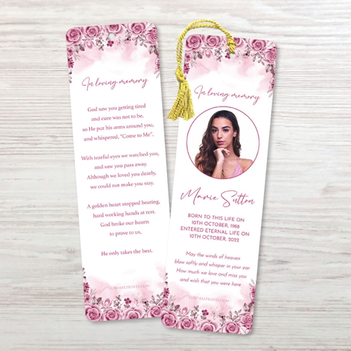 Picture of Pink Floral Border Bookmark