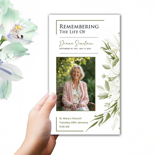 Show details for Botanical Trifold Program