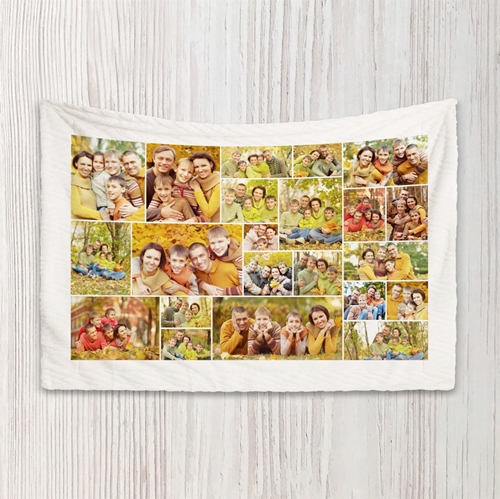 Show details for 22 Photo Collage Blanket