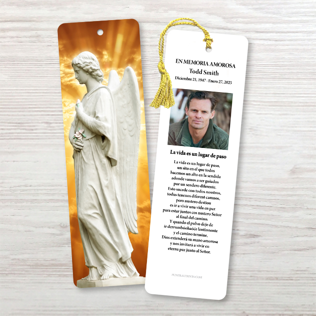 Show details for Angel 1 Spanish Bookmark