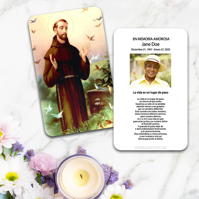 Show details for St. Francis 2 Spanish Prayer Card