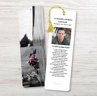 Show details for Vietnam Wall Spanish Bookmark