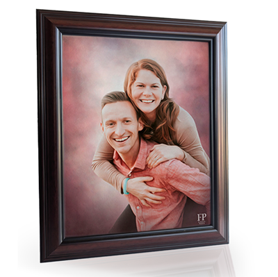 Show details for Framed Memorial Portrait - Rose Studio Background