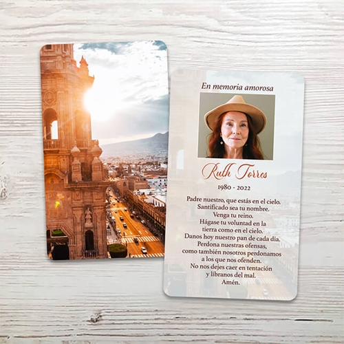 Show details for Morelia Spanish Memorial Card