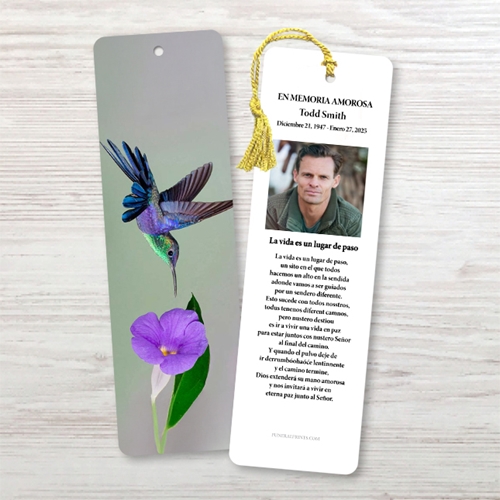 Show details for Hummingbird Spanish Bookmark