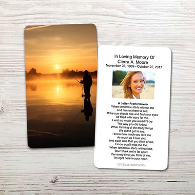 Show details for Fly Fisherman Memorial Card