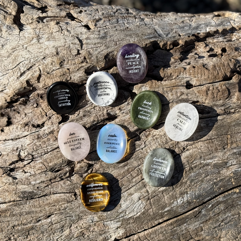Show details for Mental Clarity Black Obsidian Worry Stone