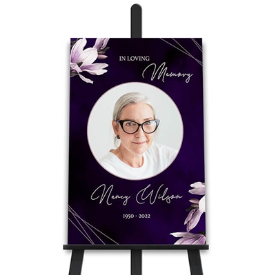Picture of Purple Lilies Poster
