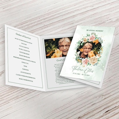 Show details for Multi Gold Floral Premium Program (8.5x11)