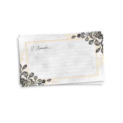 Show details for Black Gold Floral Memorial Package